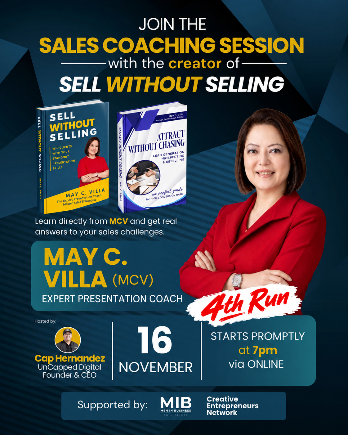 Sales Coaching Session - 4th Run poster